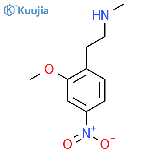 2-(2-methoxy-4-nitrophenyl)ethyl(methyl)amine structure
