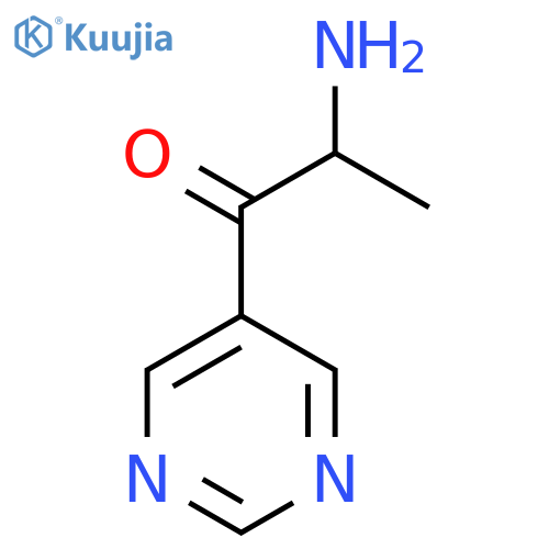 2-Amino-1-(pyrimidin-5-yl)propan-1-one structure