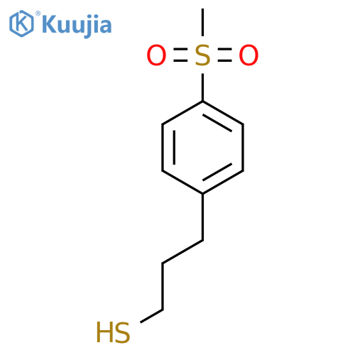 3-(4-methanesulfonylphenyl)propane-1-thiol structure