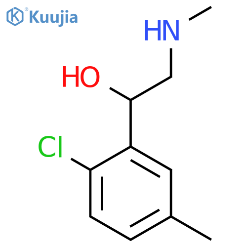 1-(2-chloro-5-methylphenyl)-2-(methylamino)ethan-1-ol structure