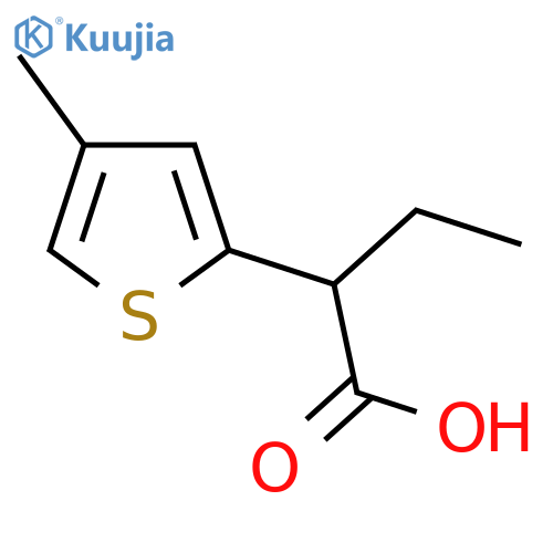 2-(4-methylthiophen-2-yl)butanoic acid structure