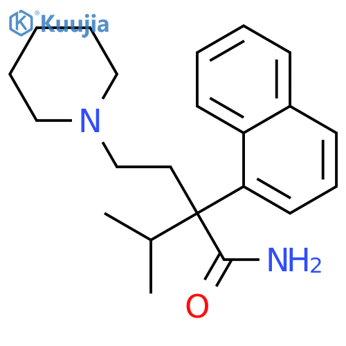1-Piperidinebutanamide,a-(1-methylethyl)-a-1-naphthalenyl- structure