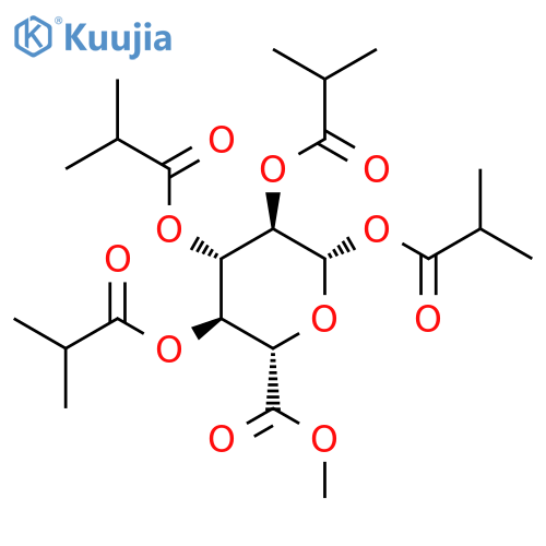 Methyl 1,2,3,4-Tetra-O-isobutyryl-b-D-glucopyranuronate structure