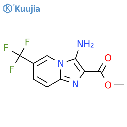 methyl 3-amino-6-(trifluoromethyl)imidazo1,2-apyridine-2-carboxylate structure