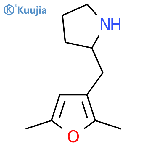 2-(2,5-dimethylfuran-3-yl)methylpyrrolidine structure