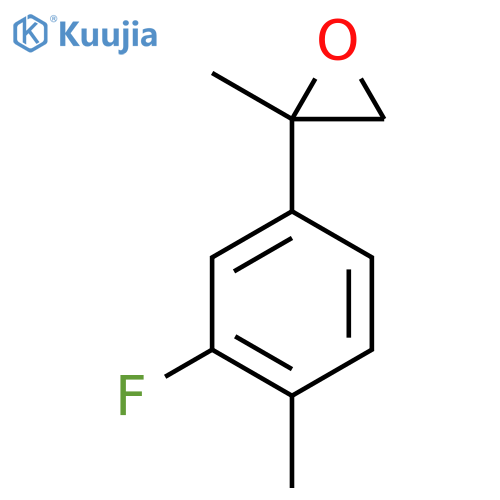 2-(3-fluoro-4-methylphenyl)-2-methyloxirane structure