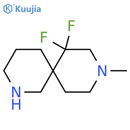 11,11-difluoro-9-methyl-2,9-diazaspiro[5.5]undecane structure