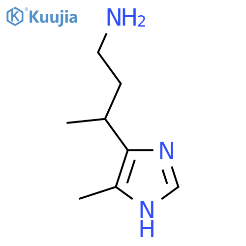 3-(4-methyl-1H-imidazol-5-yl)butan-1-amine structure