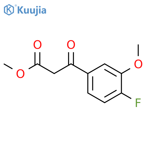 methyl 3-(4-fluoro-3-methoxyphenyl)-3-oxopropanoate structure