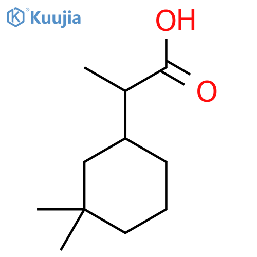 2-(3,3-dimethylcyclohexyl)propanoic acid structure