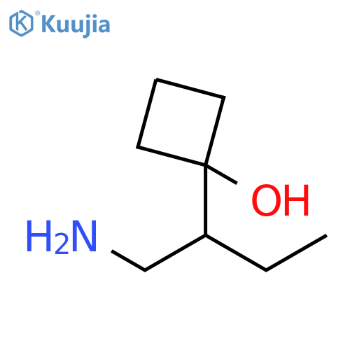 Cyclobutanol, 1-[1-(aminomethyl)propyl]- structure