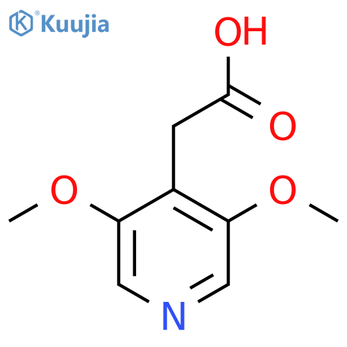 2-(3,5-dimethoxypyridin-4-yl)acetic acid structure