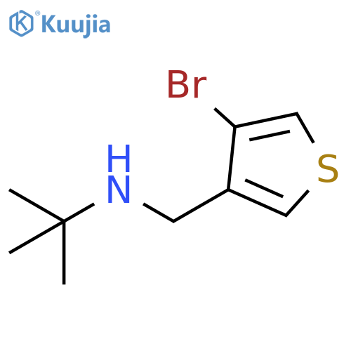 3-Thiophenemethanamine, 4-bromo-N-(1,1-dimethylethyl)- structure