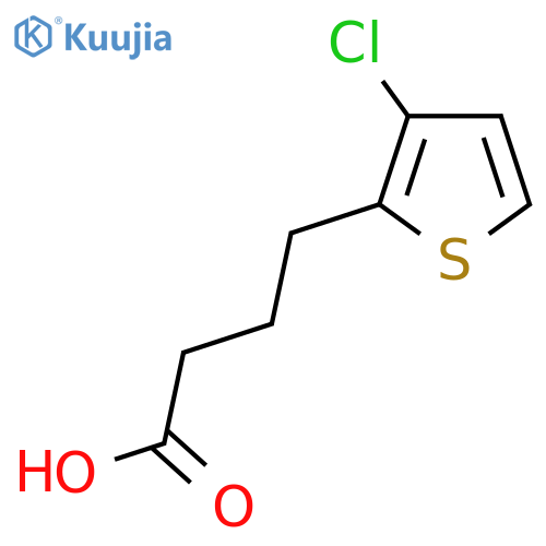 4-(3-chlorothiophen-2-yl)butanoic acid structure