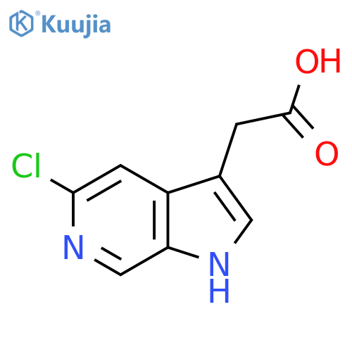 2-{5-chloro-1H-pyrrolo[2,3-c]pyridin-3-yl}acetic acid structure