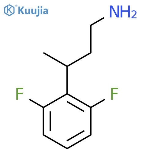 3-(2,6-difluorophenyl)butan-1-amine structure