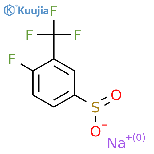 Sodium 4-fluoro-3-(trifluoromethyl)benzene-1-sulfinate structure