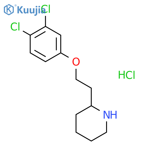 2-2-(3,4-Dichlorophenoxy)ethylpiperidinehydrochloride structure