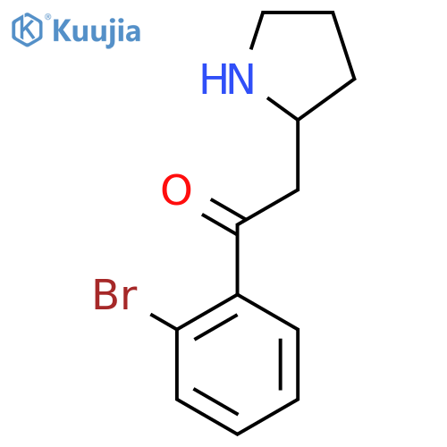 1-(2-Bromophenyl)-2-(pyrrolidin-2-yl)ethan-1-one structure