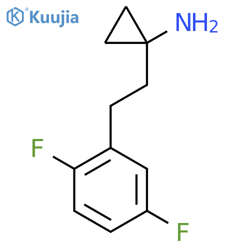1-2-(2,5-difluorophenyl)ethylcyclopropan-1-amine structure