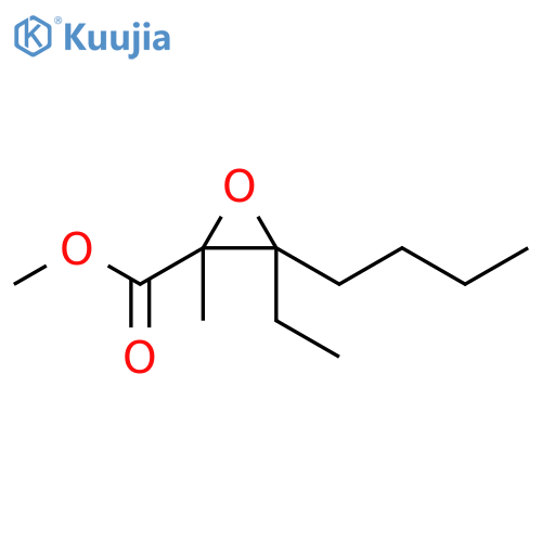 Methyl 3-butyl-3-ethyl-2-methyloxirane-2-carboxylate structure