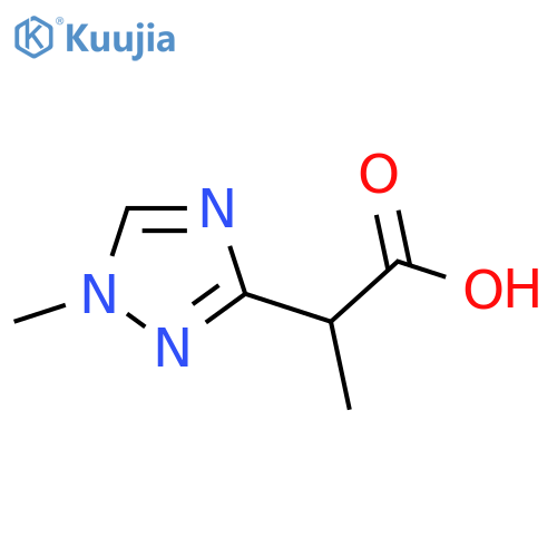 2-(1-methyl-1H-1,2,4-triazol-3-yl)propanoic acid structure