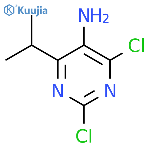 2,4-dichloro-6-(propan-2-yl)pyrimidin-5-amine structure