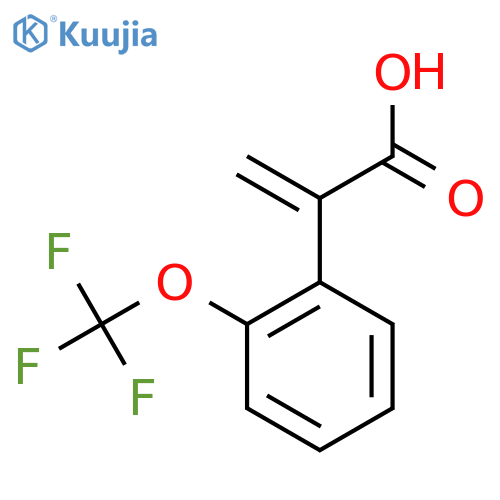 2-2-(trifluoromethoxy)phenylprop-2-enoic acid structure