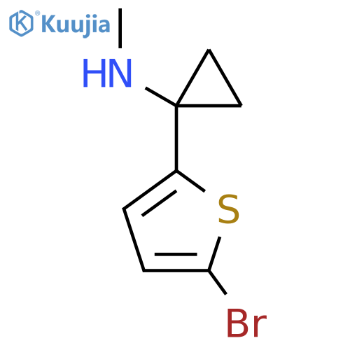 1-(5-bromothiophen-2-yl)-N-methylcyclopropan-1-amine structure