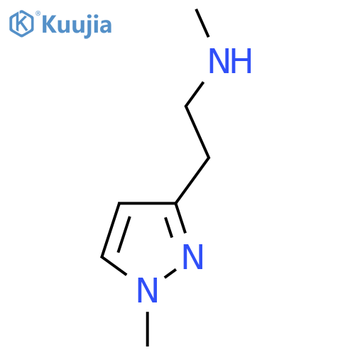 methyl2-(1-methyl-1H-pyrazol-3-yl)ethylamine structure