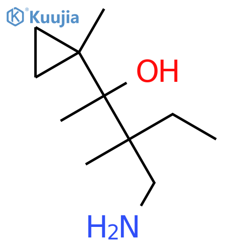3-(Aminomethyl)-3-methyl-2-(1-methylcyclopropyl)pentan-2-ol structure