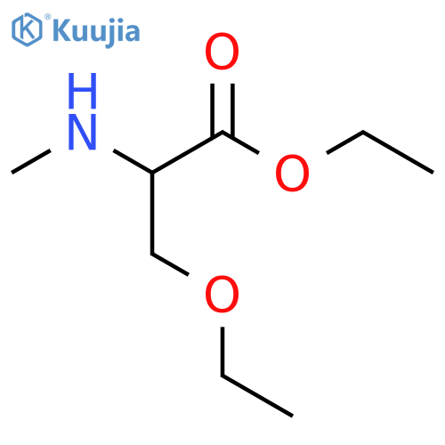 Ethyl 3-ethoxy-2-(methylamino)propanoate structure
