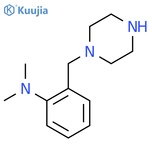 N,N-dimethyl-2-(piperazin-1-yl)methylaniline structure