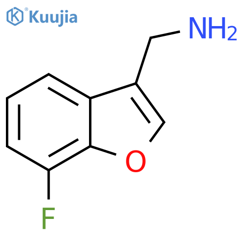 3-Benzofuranmethanamine, 7-fluoro- structure