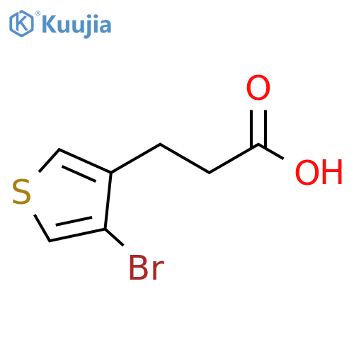 3-(4-bromothiophen-3-yl)propanoic acid structure