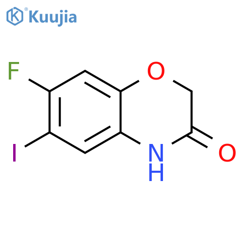 7-Fluoro-6-Iodo-3,4-Dihydro-2h-1,4-Benzoxazin-3-One structure
