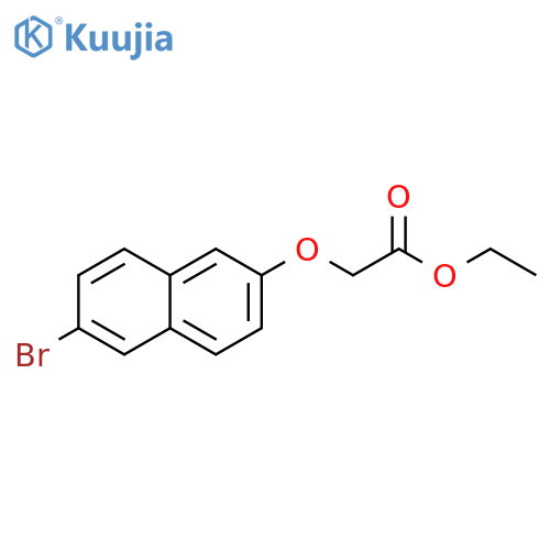 Ethyl 2-(6-bromonaphthalen-2-yl)oxyacetate structure