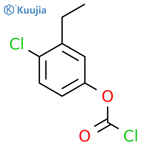 4-chloro-3-ethylphenyl chloroformate structure