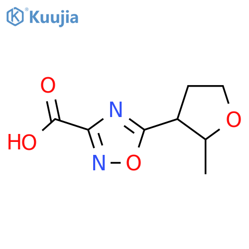 5-(2-Methyloxolan-3-yl)-1,2,4-oxadiazole-3-carboxylic acid structure