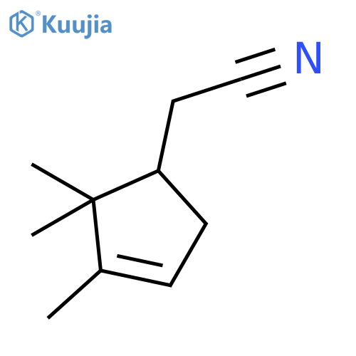 2-(2,2,3-trimethyl-1-cyclopent-3-enyl)acetonitrile structure