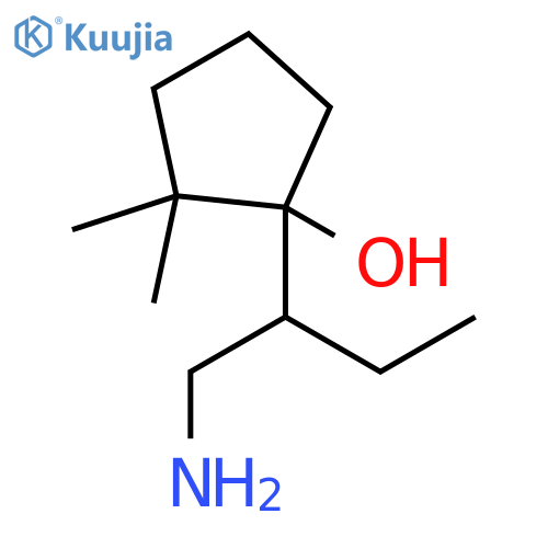Cyclopentanol, 1-[1-(aminomethyl)propyl]-2,2-dimethyl- structure