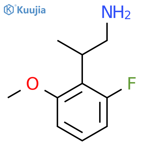 2-(2-fluoro-6-methoxyphenyl)propan-1-amine structure