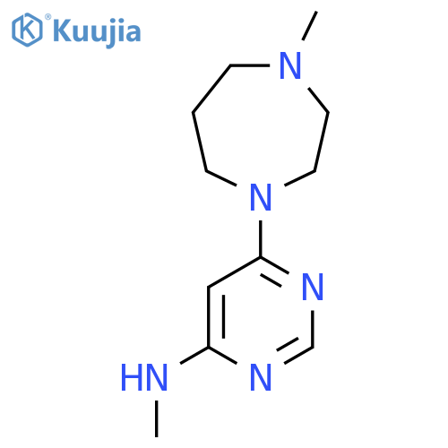 N-Methyl-6-(4-methyl-1,4-diazepan-1-yl)pyrimidin-4-amine structure