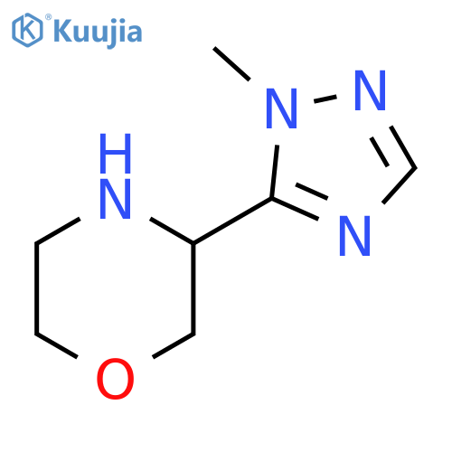 3-(1-methyl-1H-1,2,4-triazol-5-yl)morpholine structure