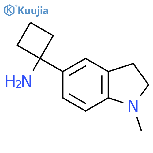 1-(1-methyl-2,3-dihydro-1H-indol-5-yl)cyclobutan-1-amine structure