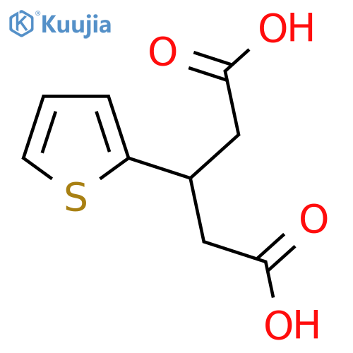 3-(thiophen-2-yl)pentanedioic acid structure