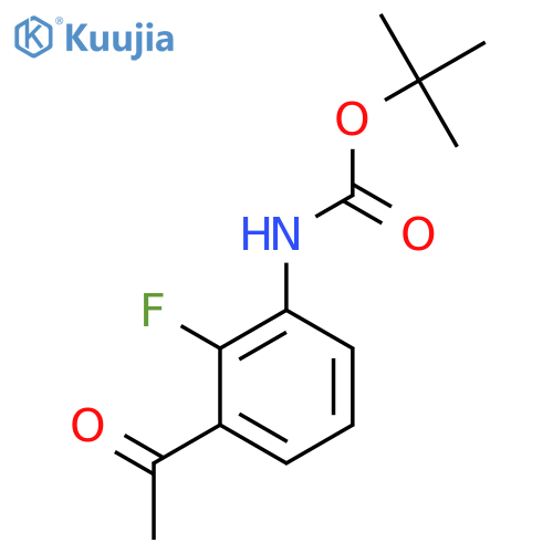 Tert-butyl n-(3-acetyl-2-fluorophenyl)carbamate structure