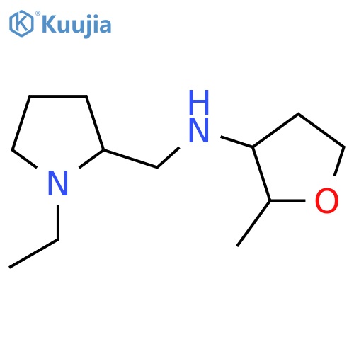 N-(1-ethylpyrrolidin-2-yl)methyl-2-methyloxolan-3-amine structure