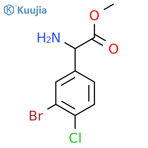 Methyl 2-amino-2-(3-bromo-4-chlorophenyl)acetate structure