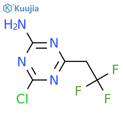 1,3,5-Triazin-2-amine, 4-chloro-6-(2,2,2-trifluoroethyl)-  structure